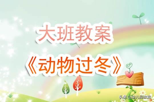 小动物过冬教案反思（幼儿园大班教案）